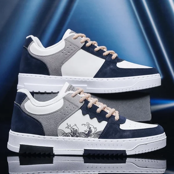 High quality trendy student board shoes casual for men's shoes Breathable upper Wear-resistant sole