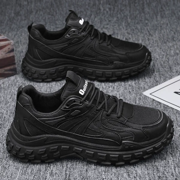 2024 New Black Work Commuter Waterproof, Non-Slip, Wear-Resistant Durable Protective Shoes Fashion Simple Niche Casual Shoes